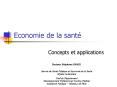 Economie de la sant PowerPoint PPT Presentation