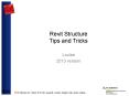 Revit Structure Tips and Tricks PowerPoint PPT Presentation