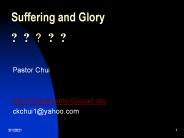 Suffering and Glory ?????