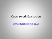 Coursework Evaluation