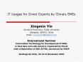 IT Usages for Direct Exports by China PowerPoint PPT Presentation