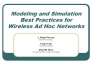 Modeling and Simulation Best Practices for Wireless Ad Hoc Networks