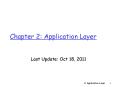 Chapter 2: Application Layer PowerPoint PPT Presentation