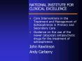 NATIONAL INSTITUTE FOR CLINICAL EXCELLENCE PowerPoint PPT Presentation