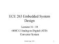 ECE 263 Embedded System Design PowerPoint PPT Presentation
