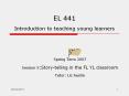 EL 441 Introduction to teaching young learners PowerPoint PPT Presentation