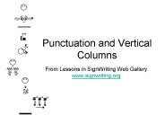 Punctuation and Vertical Columns