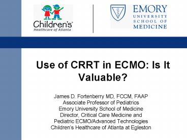 Use of CRRT in ECMO: Is It Valuable?