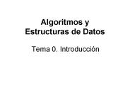 Algoritmos y Estructuras de Datos