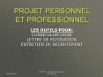 PROJET PERSONNEL ET PROFESSIONNEL PowerPoint PPT Presentation