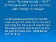 Lateral Thinking Activity  PowerPoint PPT Presentation