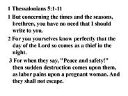 1 Thessalonians 5:1-11