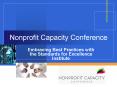 Nonprofit Capacity Conference PowerPoint PPT Presentation