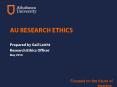AU Research Ethics PowerPoint PPT Presentation