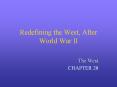 Redefining the West, After World War II PowerPoint PPT Presentation