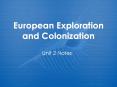 European Exploration and Colonization PowerPoint PPT Presentation