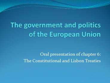 The government and politics of the European Union