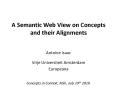A Semantic Web View on Concepts and their Alignments PowerPoint PPT Presentation