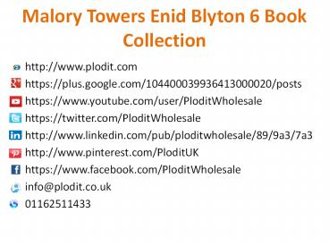 Malory Towers Enid Blyton 6 Book Collection