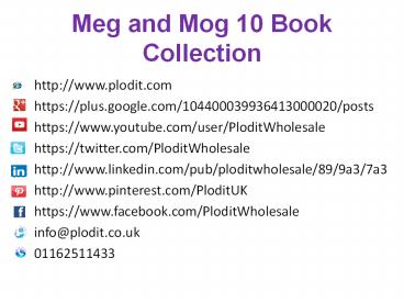 Meg and Mog 10 Book Collection