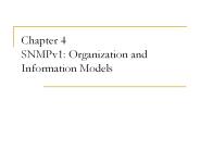 Chapter 4 SNMPv1: Organization and Information Models
