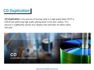 CD Duplication, DVD Duplication
