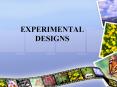 EXPERIMENTAL DESIGNS PowerPoint PPT Presentation