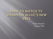 Watching TV series on Alluc site