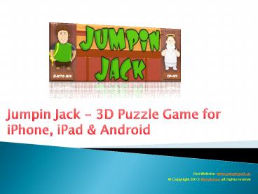 An Ultimate Family Puzzle Game For iPhone, iPad & Android | Jumpin Jack