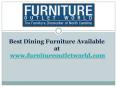 Dining room table with 4 chairs PowerPoint PPT Presentation