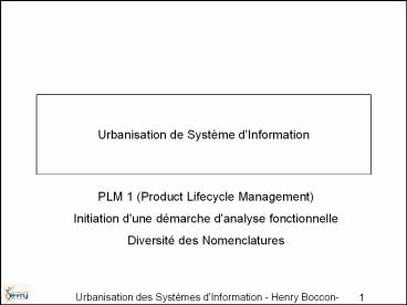 Urbanisation de Syst