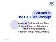 Chapter 5: The Cellular Concept