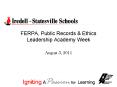 FERPA, Public Records PowerPoint PPT Presentation