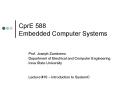 CprE 588 Embedded Computer Systems PowerPoint PPT Presentation