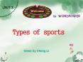 Types of sports PowerPoint PPT Presentation