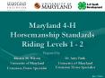 Maryland 4-H Horsemanship Standards Riding Levels 1 - 2 PowerPoint PPT Presentation