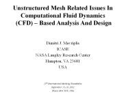 Unstructured Mesh Related Issues In Computational Fluid Dynamics (CFD) 