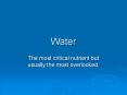 Water PowerPoint PPT Presentation