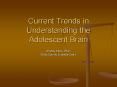 Current Trends in Understanding the Adolescent Brain PowerPoint PPT Presentation