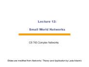 Small World Networks