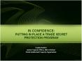 IN CONFIDENCE: PUTTING IN PLACE A TRADE SECRET PROTECTION PROGRAM PowerPoint PPT Presentation