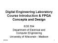 Digital Engineering Laboratory Course Introduction PowerPoint PPT Presentation