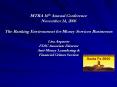 MTRA 16th Annual Conference November 14, 2006 The Banking Environment for Money Services Businesses Lisa Arquette FDIC Associate Director Anti-Money Laundering PowerPoint PPT Presentation