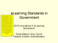 eLearning Standards in Government PowerPoint PPT Presentation
