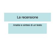La recensione