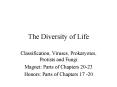 The Diversity of Life PowerPoint PPT Presentation