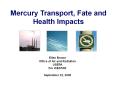 Mercury Transport, Fate and Health Impacts PowerPoint PPT Presentation