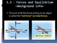 5.3 - Forces and Equilibrium ~Background info~