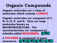 Organic Compounds
