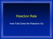 Reaction Rate
